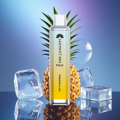 Hayati Pro Max 4000 Puffs Disposable Vape Ananas Gheață cu Baterie Reîncărcabilă