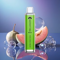 Hayati Pro Max 4000 Puffs Disposable Vape Mogu Mogu Pepene Reîncărcabil LED