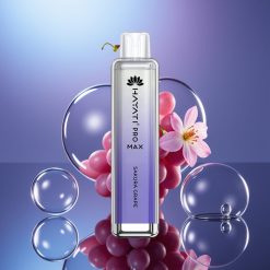Hayati Pro Max 4000 Puffs Vape Disposable Cireșă Sakura cu Baterie Reîncărcabilă