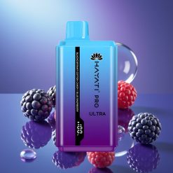 Hayati Pro Ultra 15000 Puffs 2×12ml Coacăz Bomboană de Bumbac Zmeură Albastră