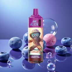 JNR Alien 10000 Puffs Dispozabil Vape Guma de Bubble cu Afine, 850mAh, LED RGB