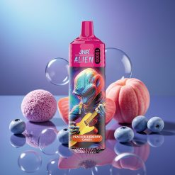 JNR Alien 10000 Puffs Peach Blueberry Candy 850mAh LED RGB