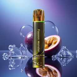 JNR Black&Golden 800 Puffs Disposable Vape Monstru de Pasțiune 550mAh