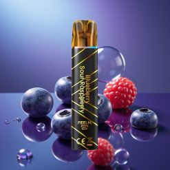 JNR Black&Golden 800 Pufuri 550mAh Disposable Vape Afine Acidulată Zmeură