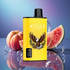 JNR EAGLE Smart 23000 Pufuri Disposable Vape Piersică Mango Pepene Verde cu Ecran Digital și Battery 750mAh
