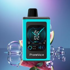 JNR PhoneVape 30000 de fumuri Disposable Vape Mentă Miami cu Baterie Reîncărcabilă 850mAh și Turbo Mode