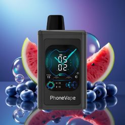 JNR PhoneVape 30000 pufări Dispozabil Vape Afină Pepene Verde cu Turbo Mode și App Controlled