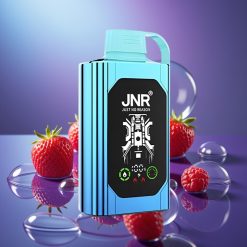 JNR Shisha Hookah Box 20500 Pufuri cu Afișaj HD și Coil Dual Mesh, Aroma Capsuni Zmeură Bomboane