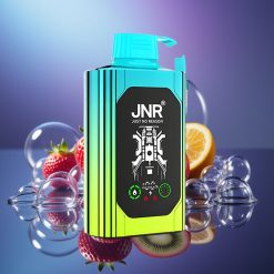 JNR Shisha Hookah Box 20500 Pufuri cu Afișaj HD și Coil Dual Mesh Capsuni Kiwi