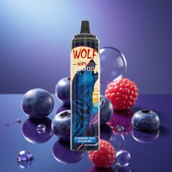 JNR Wolf Niplo 10000 Puffs 20ml Afine Amărui-Roz Afine Disposable Vape