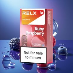 RELX Pod Pro 2 600 pufări 0% Nicotină Zmeură Albastră 1.9ml