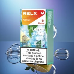 RELX Pod Pro 2 600 pufări 5% Nicotină Lămâie Mentă 1.9ml